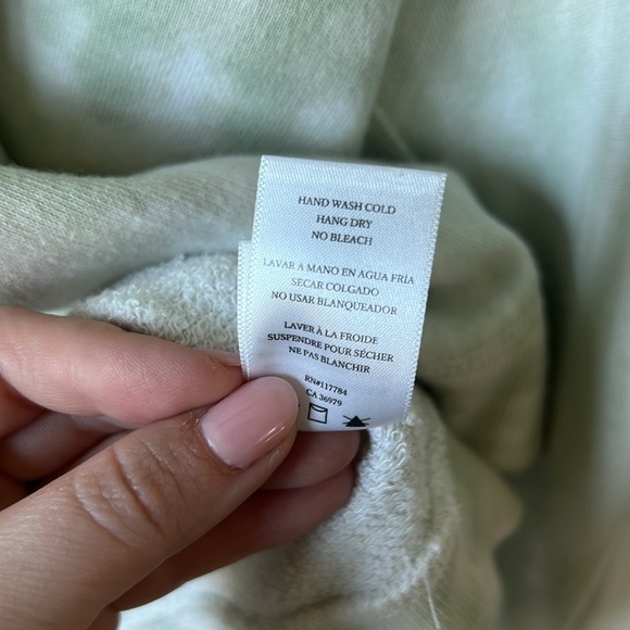 Rails Theo Mint Green Tie Dye Crewneck Sweatshirt - Picture 10 of 10